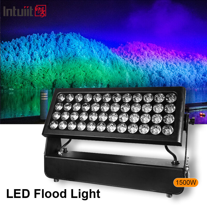 Proiettore professionale da esterno IP65 impermeabile 1500W RGBW 4 in 1 LED per rondella da parete per illuminazione architettonica di paesaggi urbani