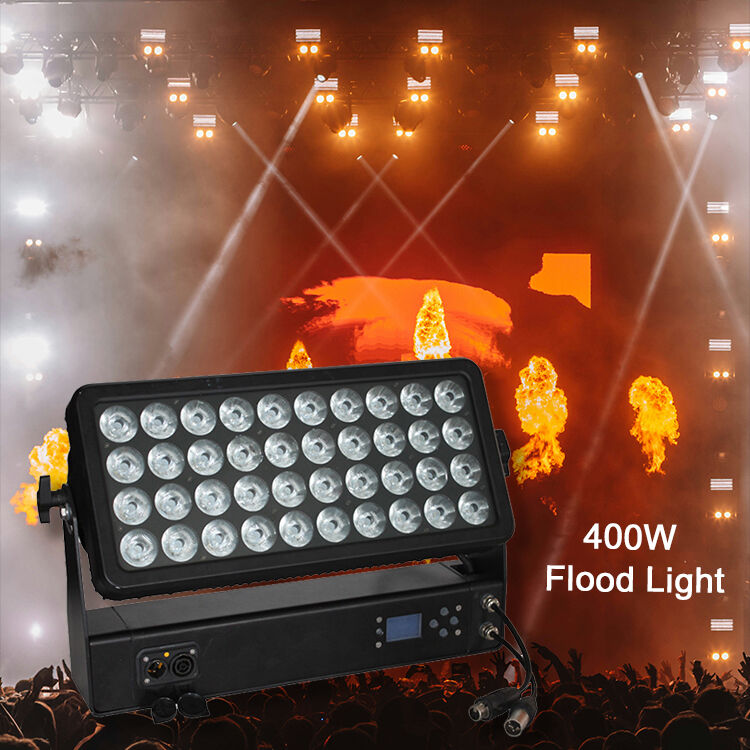 Professionale all'aperto IP65 impermeabile 40x10W 4-in-1 RGBW LED Flood Light Wall Washer per l'illuminazione architettonica del paesaggio urbano