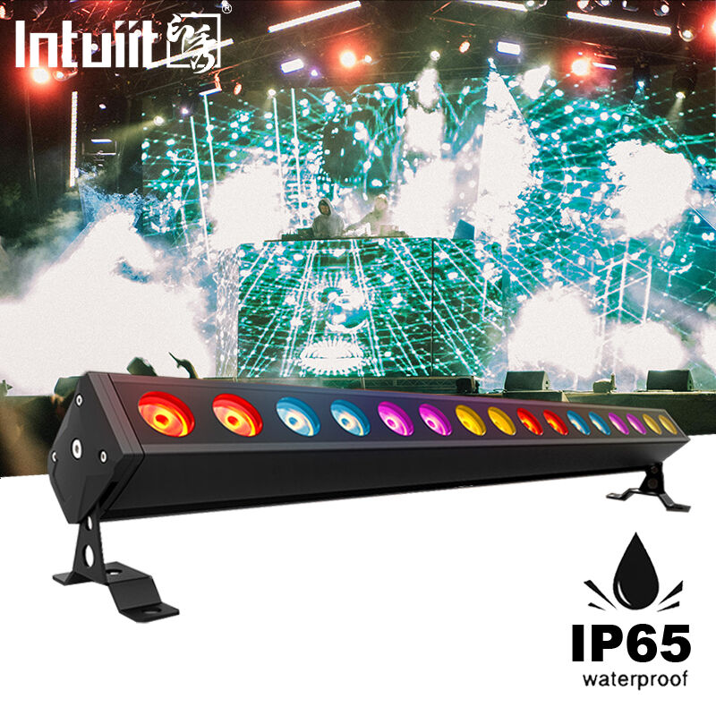 IP65 all'aperto 16x5W RGBW 4 in 1 LED Lineare Parete Lavatrice Bar Light DMX512 Architettura di palcoscenico Illuminazione lavaggio