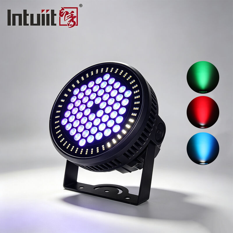 60*12W RGBW 4in1 IP65 Outdoor LED PAR Can Uplighting Set DMX512 Stage Wash Light per la facciata dell'edificio per eventi di nozze