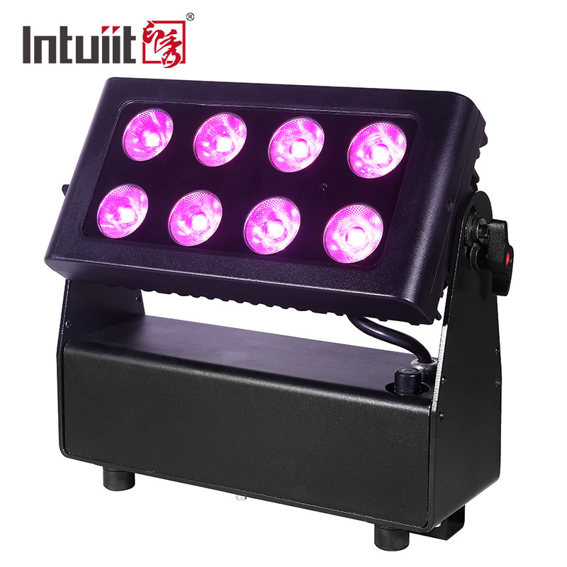 il colore a pile principale impermeabile all'aperto della città della fase della rondella della parete di 8*15w Ip65 ha condotto la luce del lavaggio