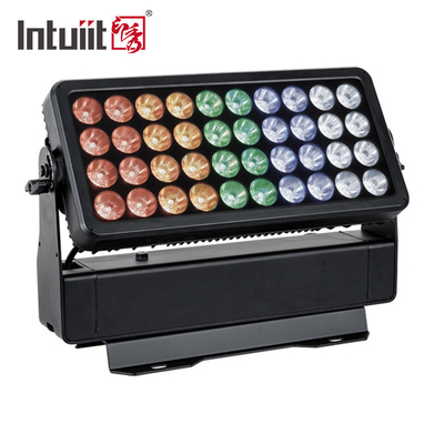L'alta luce all'aperto IP65 del lavaggio di colore LED della città di luminosità mette in scena Dmx RGBW 4 in 1 rondella 40X10W della parete del LED