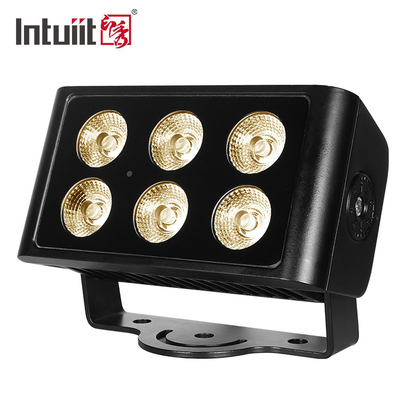 le luci di inondazione della fase di 6x5W RGBW LED impermeabilizzano l'architettura che accende il controllo di Dmx