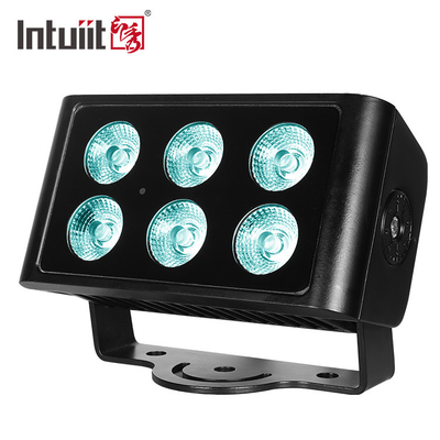 Luce di inondazione del lavaggio della parete di 6X5W DMX RGBW LED per illuminazione all'aperto impermeabile di colore della costruzione della città di progetto