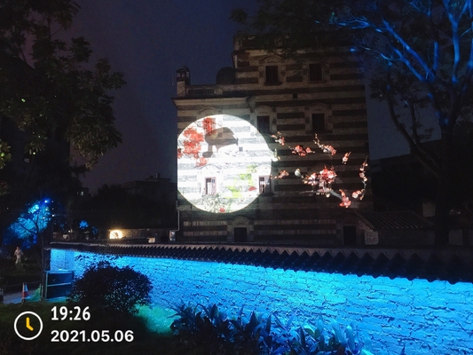 Proiettore all'aperto del gobo del parco a tema alto 100W luminoso 200W 400W Ip65