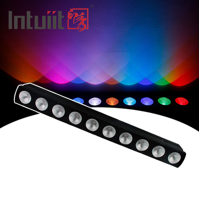 10* Tri 9W 3 In 1 Alta luminosità Luce di alluvione esterno Dmx512 Led Wall Washer Spot Light
