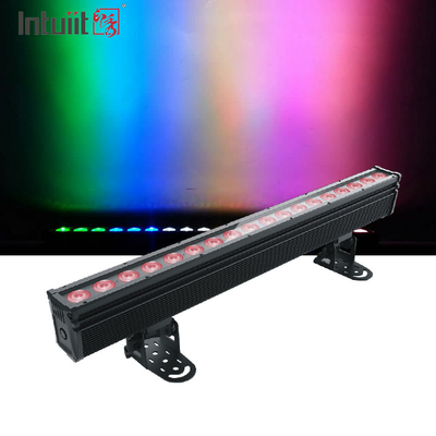 18×10W RGBW 4in1 Acque resistenti all'aria aperta LED Lampada per lavaggio a parete DMX Stage Outdoor Pixel LED Bar Illuminazione IP65 Proiezione luci