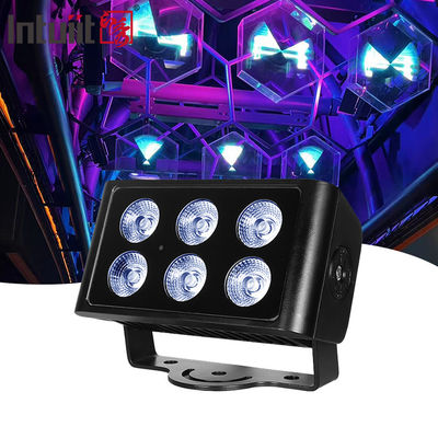 6x5W Indoor Waterproof DMX512 RGBW Proiettore LED Villa Cortile Edificio Ponte Progetto Illuminazione Paesaggistica Colore Proiettore
