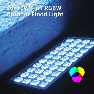 Lampada per lavastoviglie 40x10W RGBW 4-in-1 Proiettore impermeabile per City Stage Park Illuminazione a Led in alluminio