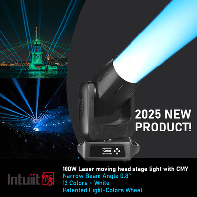Nuovo IP66 impermeabile 100w Laser Beam Moving Head Light Outdoor Dmx Stage Lighting Equipment