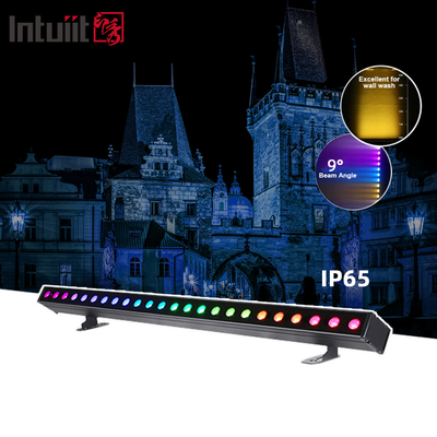 Faretto LED lavamuro a batteria impermeabile IP65 24x2W RGBW 4in1 per esterni