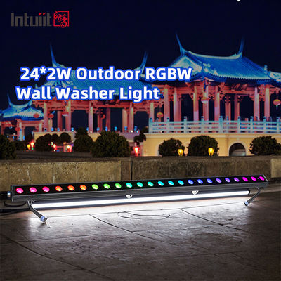 Faretto LED da parete 24*2W per esterni IP65 impermeabile RGBW colorato per l'illuminazione di edifici