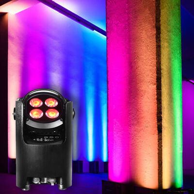 4*12W RGBW IP54 Wireless Battery Powered LED Uplights Spotlights per applicazioni in giardino