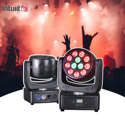 Testa mobile LED 12x8W RGBW con DMX 512 e attivazione sonora per palcoscenico