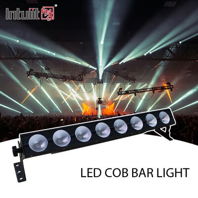 Barra di luci da palcoscenico a LED RGB 8*15W, luci stroboscopiche da DJ per feste, lavaparete 3 in 1 per interni con controllo DMX, riproduzione automatica per chiese, Natale, matrimoni, balli