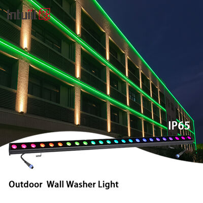 Lampada per lavastoviglie a LED IP65 per esterni RGBW 24*2W 4-in-1 DMX512 Bar di illuminazione lineare per palcoscenico per architettura Paesaggio Edificio Decorazione esterna