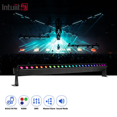 Luce LED per lavastoviglie per interni 24x2W RGBW DMX512 Sound Active Stage Bar Lighting IP20 Linear Wash Light per arredamento architettonico