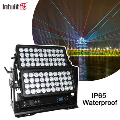 Fabbrica all'ingrosso 800W LED Flood Light Outdoor IP65 80x10W RGBW 4in1 Stage Wash Light Projector per il progetto di facciata di abbellimento della città