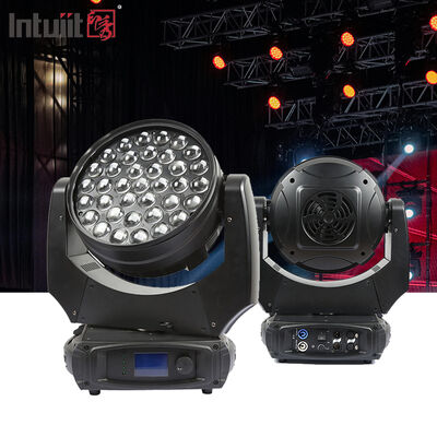 Professionale 37x10W RGBW 4in1 LED Zoom Wash Moving Head Light DMX512 Illuminazione da palcoscenico per DJ Evento Disco Show di festa di nozze