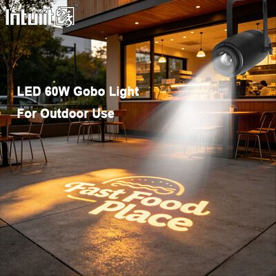 60W High Definition Led Logo Projector Light Outdoor IP65 Ignibile Gobo Projector Led Luci pubblicitarie