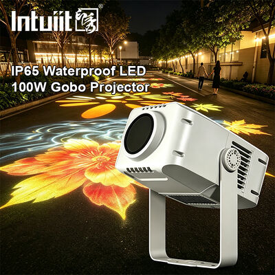 100W Logo Gobo Proyector Light IP65 Outdoor DMX512 Proiezione di modelli personalizzati per pubblicità, edifici ed eventi