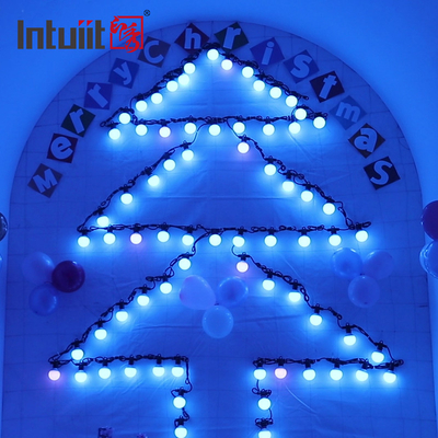 15M luce impermeabile della corda della decorazione del patio della festa di Natale del giardino della luce della fase della lampadina LED di 20 pixel