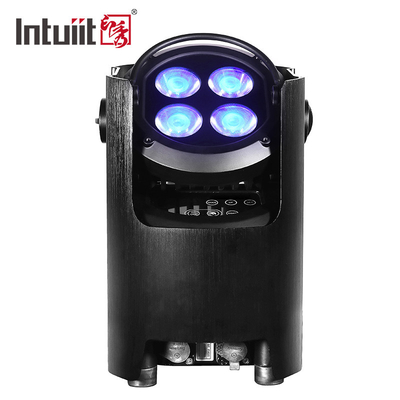 Parità principale a pile senza fili di alluminio Uplights della luce 4*12W Dmx della fase di nozze