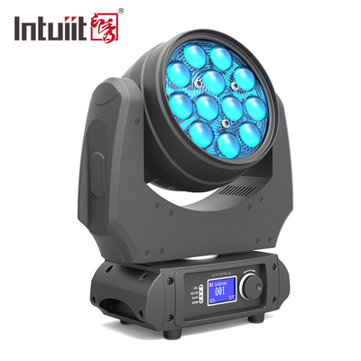 Professionale Indoor Led Zoom Wash Moving Head 12x10w Rgbw 4in1 Led Moving Wash Stage Dj Bar Lights