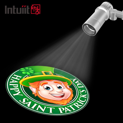 la rotazione all'aperto del modello dello zoom ip65 ha condotto la pubblicità del proiettore leggero del gobo di logo di nozze di festival